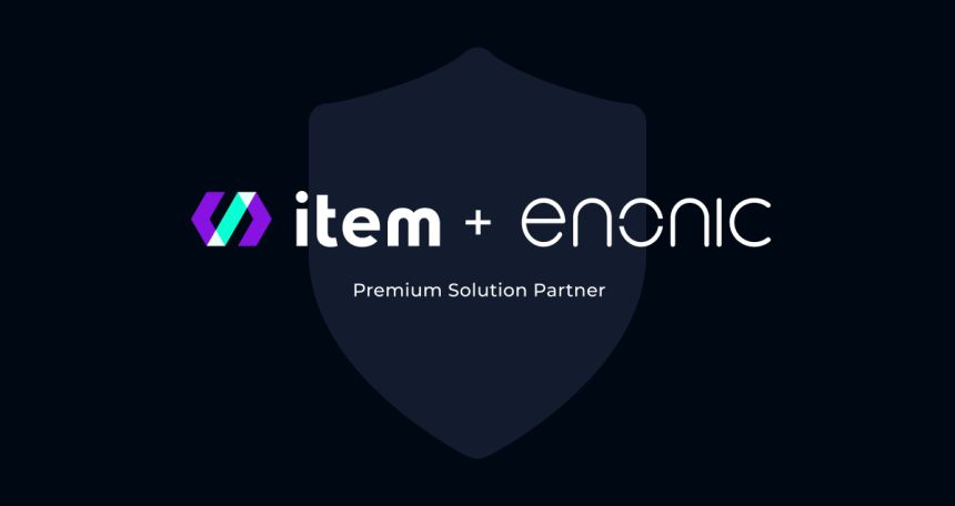item + enonic logo
