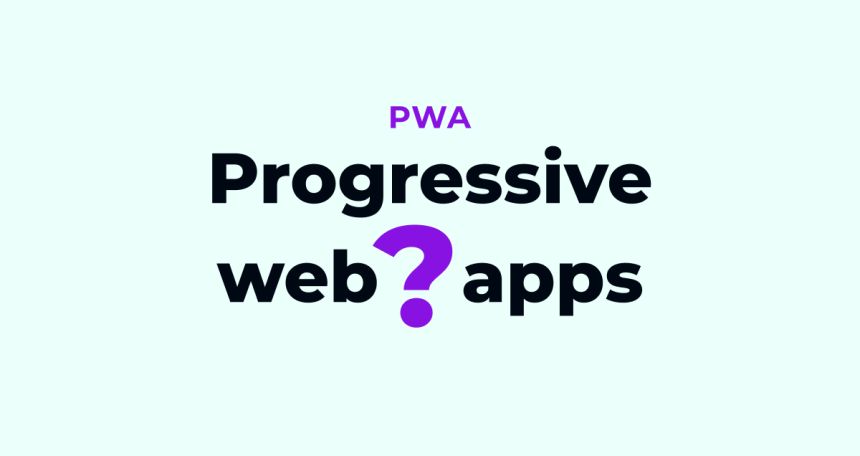 progressive web app tekstplakat