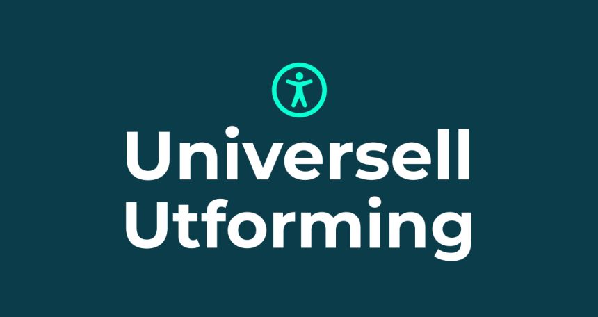 Universell utforming tekstplakat